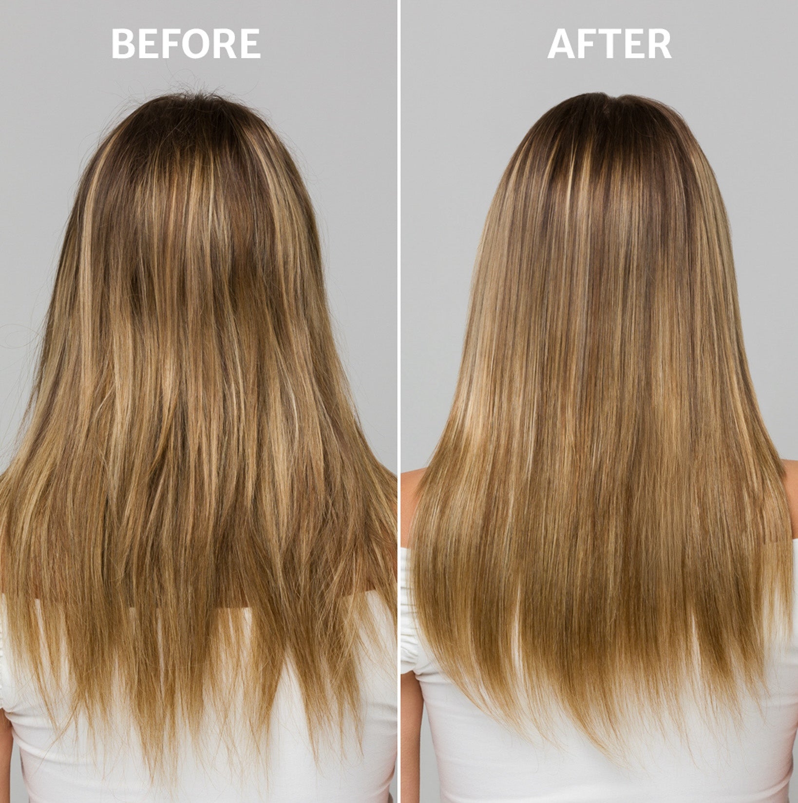 Before and after using Bonding Reconstructor