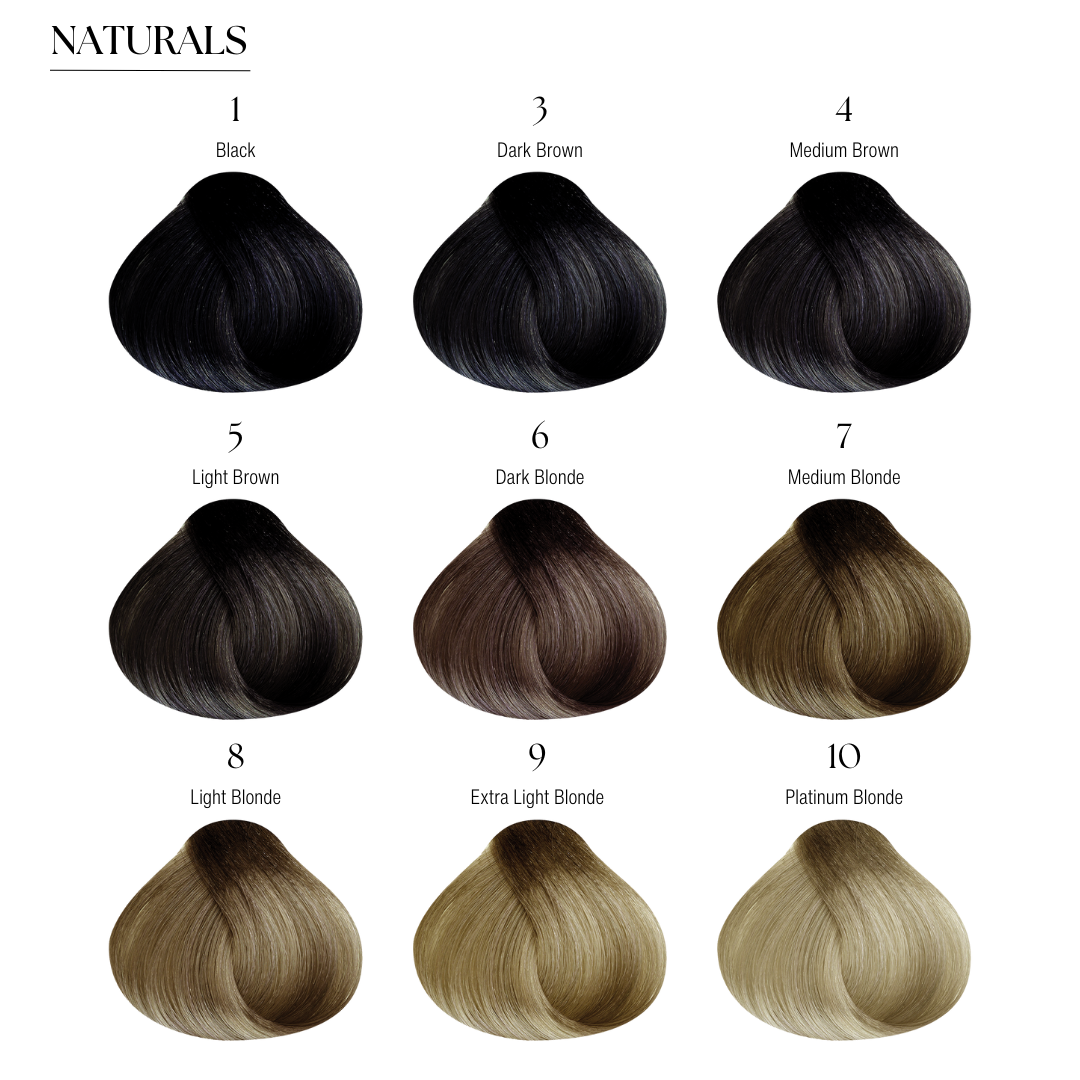 Dayglow color hair swatches