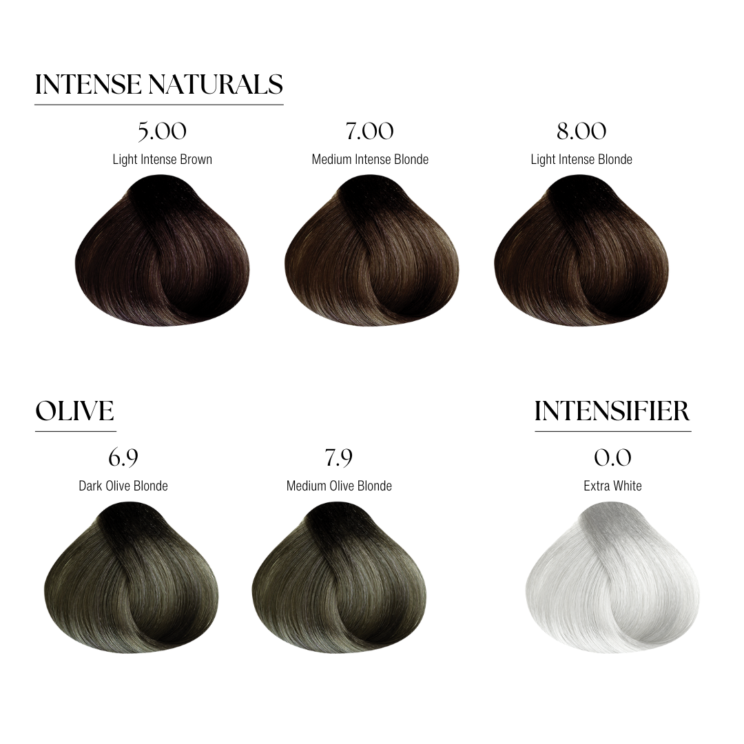 Dayglow color hair swatches