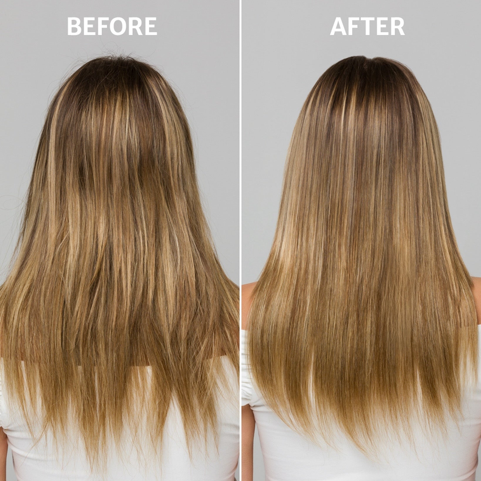 Before and after using Bonding Reconstructor