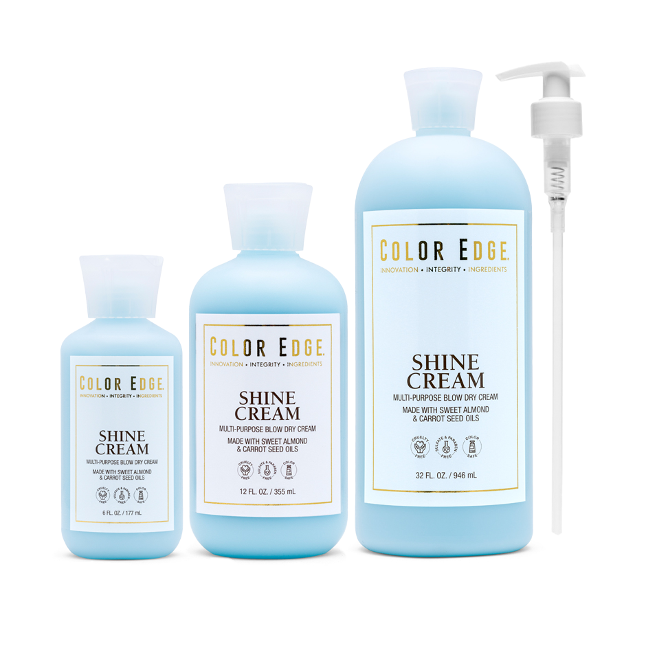 Shine Cream distributor special: 6oz, 12oz, 32oz, and pump
