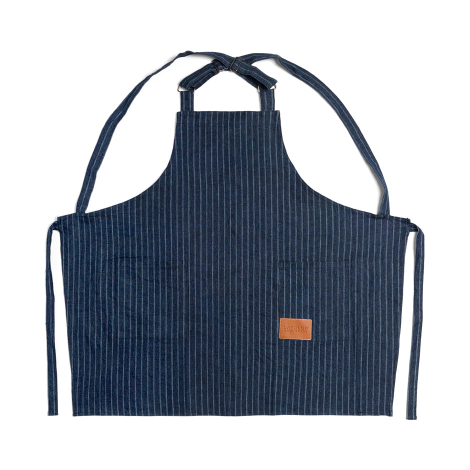 Denim Pinstriped Apron