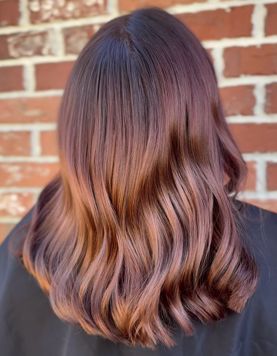 Emily's copper color work using Dayglow Hair Color