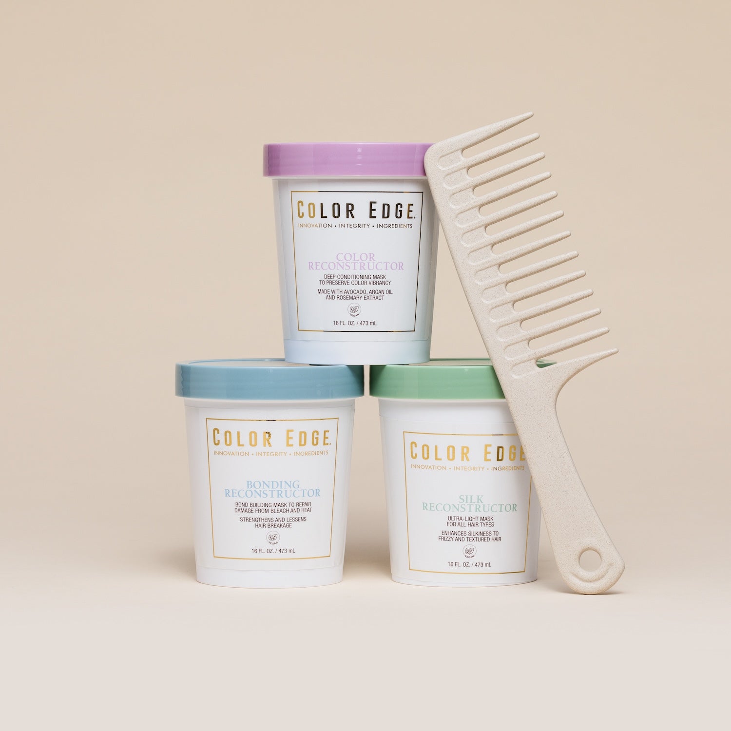 Color Bonding and Silk Reconstructors with Wide Tooth Comb