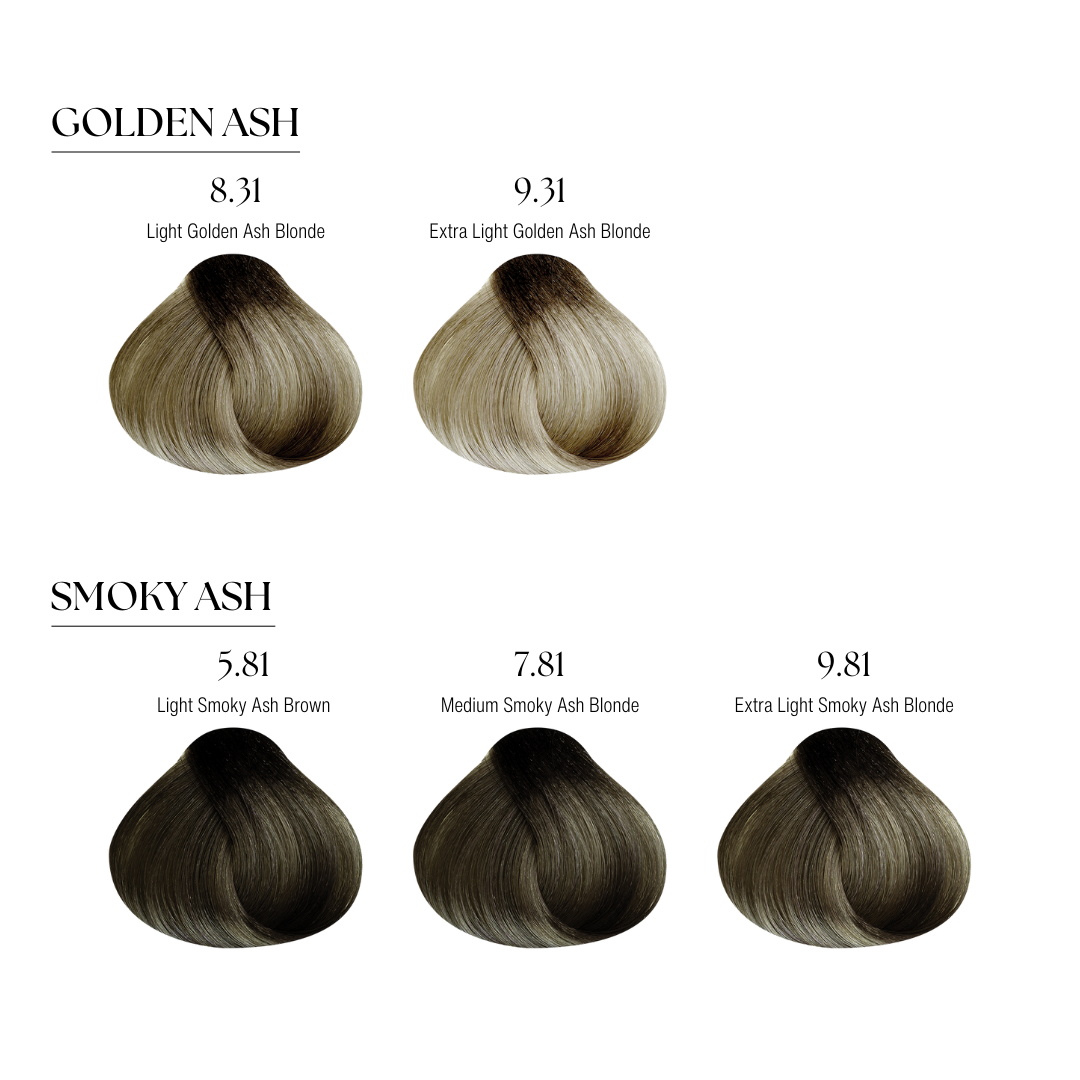 Dayglow color hair swatches