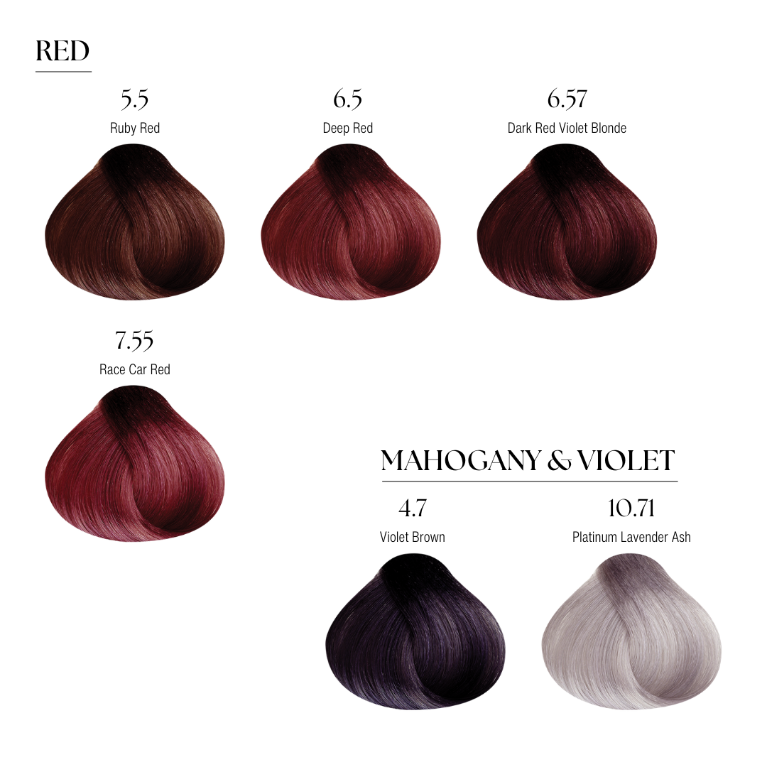 Dayglow color hair swatches