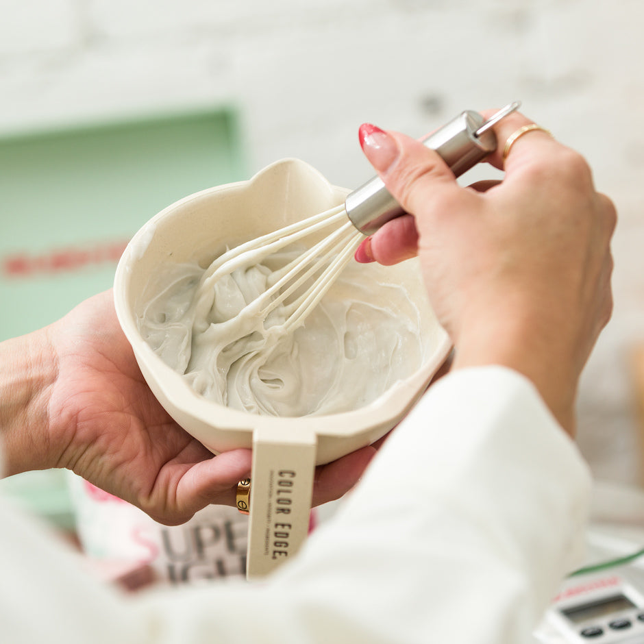 Bamboo Tint Bowl and Color Whisk
